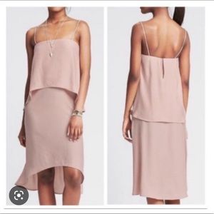 Banana republic blush high-low dress
